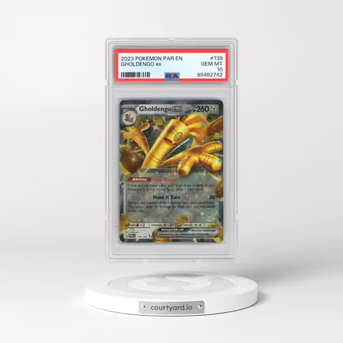 2023 Pokémon Par EN-Paradox Rift #139 Gholdengo EX - Holo (PSA 10 GEM MINT)