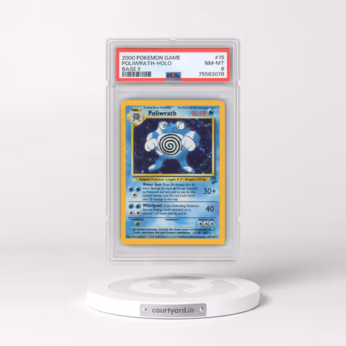 2000 Pokémon Game Base II #15 Poliwrath - Holo (PSA 8 NM-MT)