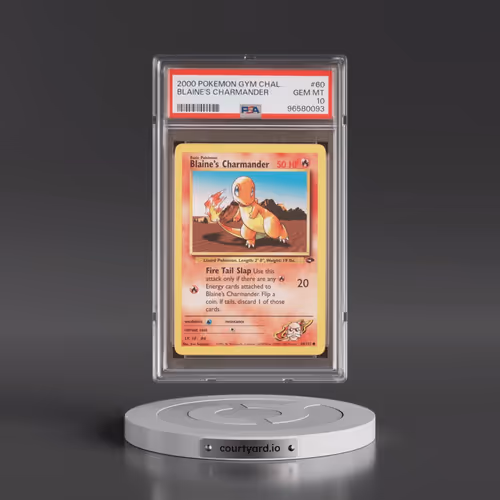 2000 Pokémon Gym Challenge #60 Blaine's Charmander (PSA 10 GEM MINT)