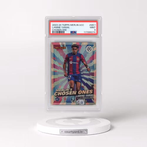 2023-24 Topps Merlin UEFA Club Competitions Merlin's Chosen Ones #MC1 Lamine Yamal (PSA 9 MINT)