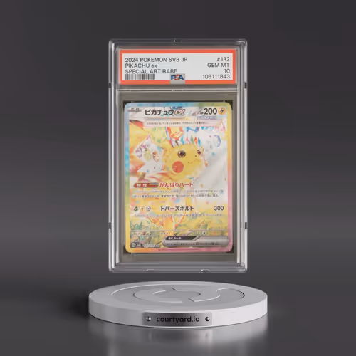 2024 Pokémon SV8-Super Electric Breaker #132 Pikachu EX - Holo Special Art Rare (PSA 10 GEM MINT)