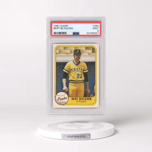 1981 Fleer #383 Bert Blyleven (PSA 9 MINT)