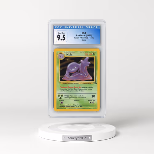 1999 Fossil #13/62 Muk - Galaxy Star Holo (CGC 10 GEM MINT)