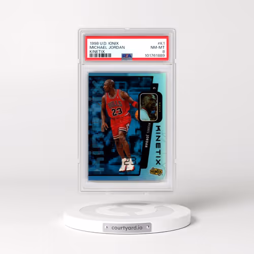 1998 Upper Deck Ionix Kinetix #K1 Michael Jordan (PSA 8 NM-MT)