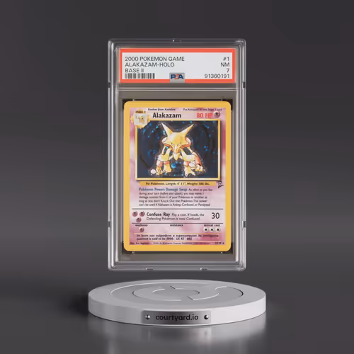 2000 Pokémon Game Base II #1 Alakazam - Holo (PSA 7 NM)