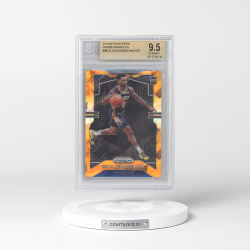 2019 Panini Prizm #263 Nickeil Alexander-Walker - Orange Ice (BGS 9.5 GEM MINT)