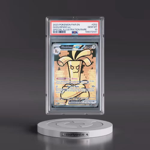 2023 Pokémon Par EN-Paradox Rift #252 Gholdengo EX - Holo Special Illustration Rare (PSA 10 GEM MINT