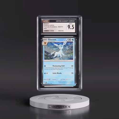 2025 Prismatic Evolutions - PRE EN #025/131 Glaceon - Holo (CGC 9.5 MINT+)