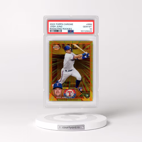 2023 Topps Chrome Radiating Rookies #RR6 Josh Jung (PSA 10 GEM MINT)