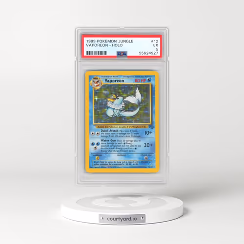 1999 Pokémon Jungle #12 Vaporeon - Holo (PSA 5 EX)