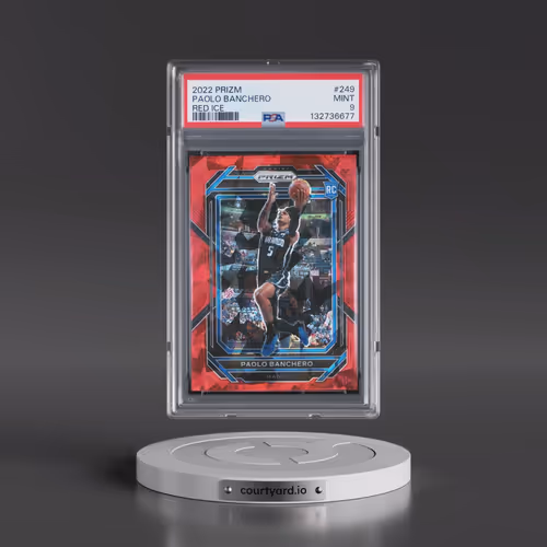 2022 Panini Prizm #249 Paolo Banchero - Red Ice (PSA 9 MINT)