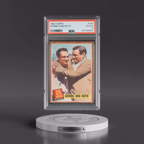 1962 Topps #140 Gehrig and Ruth (PSA 4 VG-EX)