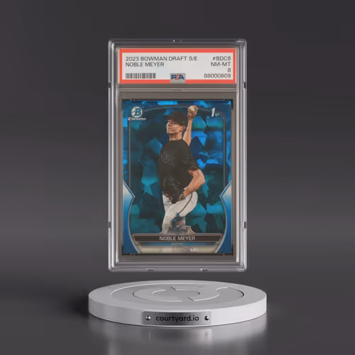2023 Bowman Draft Sapphire Edition #BDC6 Noble Meyer (PSA 8 NM-MT)