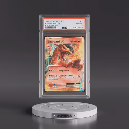 2016 Pokémon XY Evolutions #12 Charizard EX - Holo (PSA 8 NM-MT)