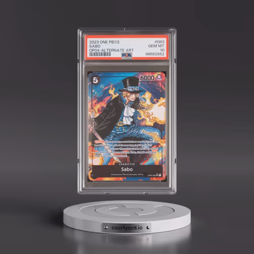 2023 One Piece OP04-Kingdoms of Intrigue #083 Sabo - Alternate Art (PSA 10 GEM MINT)
