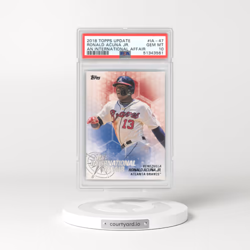 2018 Topps Update an International Affair #IA-47 Ronald Acuna Jr. (PSA 10 GEM MINT)