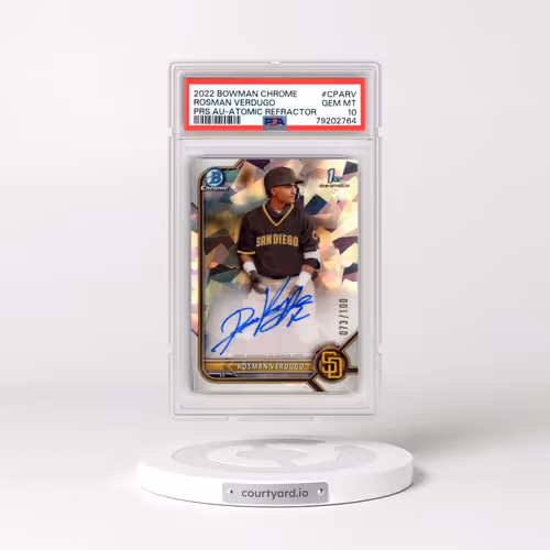 2022 Bowman Chrome Prospect Autographs #CPARV Rosman Verdugo - Atomic Refractor (PSA 10 GEM MINT)