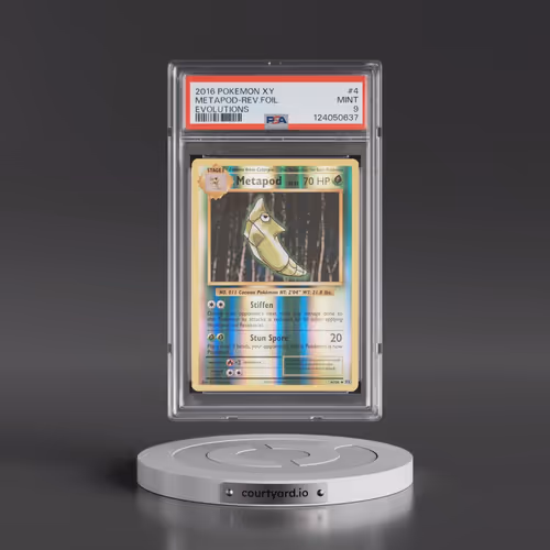 2016 Pokémon XY Evolutions #4 Metapod - Reverse Foil (PSA 9 MINT)