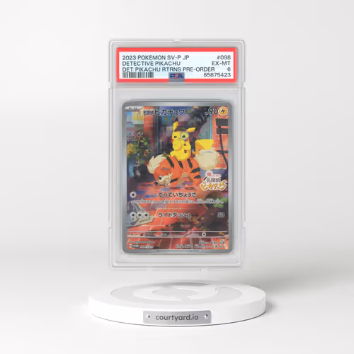 2023 Pokémon SV-P Promo #098 Detective Pikachu - Detective Pikachu Returns Pre-Order (PSA 6 EX-MT)