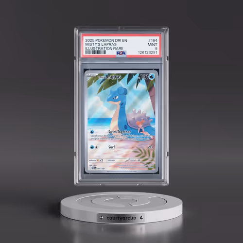 2025 Pokémon Dri EN-Destined Rivals #194 Misty's Lapras - Illustration Rare (PSA 9 MINT)