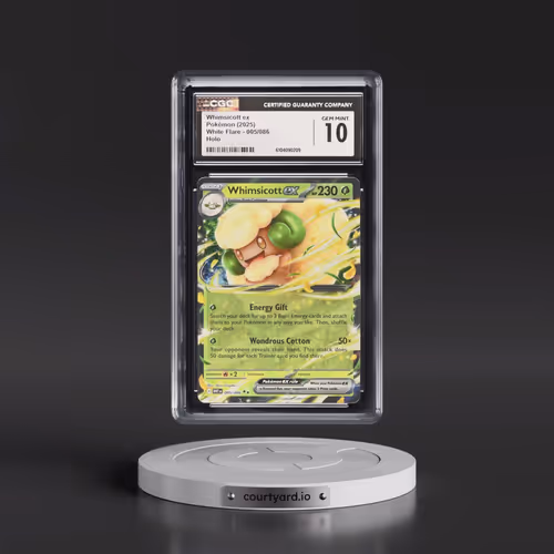 2025 Pokémon Wht EN-White Flare #005 Whimsicott EX - Holo (CGC 10 GEM MINT)