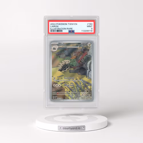 2024 Pokémon Twm EN-Twilight Masquerade #184 Lairon - Illustration Rare (PSA 9 MINT)