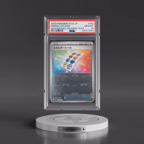 2023 Pokémon Sv2a-Pokemon 151 #152 Energy Sticker - Reverse Holo Master Ball (PSA 10 GEM MINT)