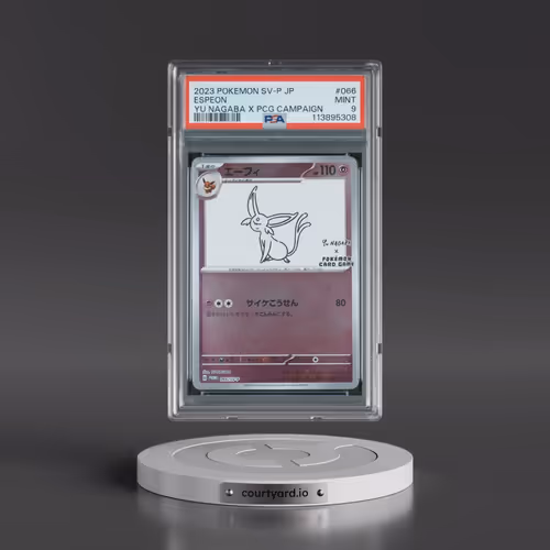 2023 Pokémon SV-P Promo #066 Espeon - YU Nagaba X Pokemon Card Game Campaign (PSA 9 MINT)