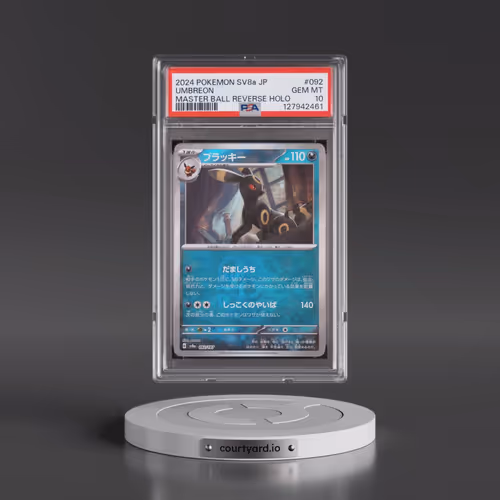 2024 Pokémon Sv8a-Terastal Fest EX #092 Umbreon - Reverse Holo Master Ball (PSA 10 GEM MINT)