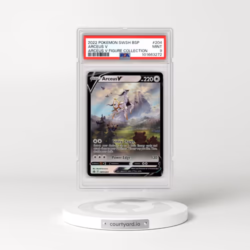 2022 Pokémon Swsh Black Star Promo #204 Arceus V - Holo Arceus V Figure Collection (PSA 9 MINT)