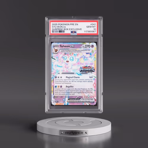 2025 Pokémon Pre EN-Prismatic Evolutions #041 Sylveon EX - Holo Surprise Box Exclusive (PSA 10 GEM M