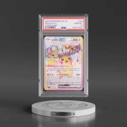 2024 Pokémon SV8-Super Electric Breaker #122 Pikachu EX - Holo Super Rare (PSA 10 GEM MINT)