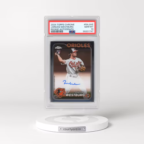 2024 Topps Chrome Rookie Autographs #RAJWE Jordan Westburg (PSA 10 GEM MINT)