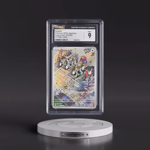 2023 Pokémon Sv3a-Raging Surf #074 Cyclizar - Art Rare (CGC 9 MINT)