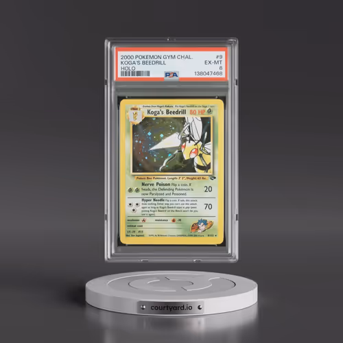2000 Pokémon Gym Challenge #9 Koga's Beedrill - Holo (PSA 6 EX-MT)