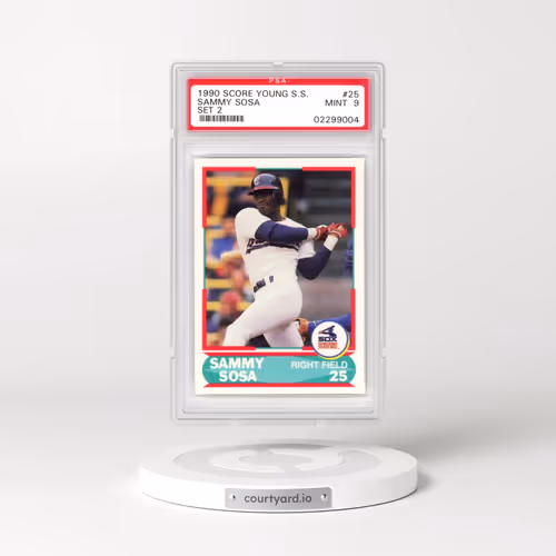 1990 Score Young Superstars Series 2 #25 Sammy Sosa (PSA 9 MINT)