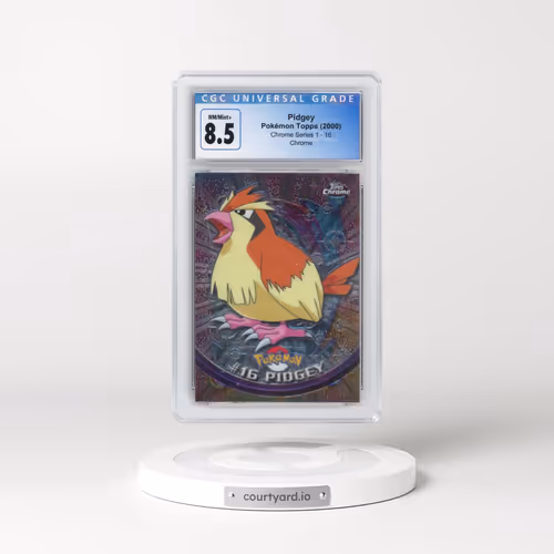 2000 Chrome Series 1 #16 Pidgey - Chrome (Topps Chrome Stamp on Front of Card) (CGC 8.5 NM-MT+)