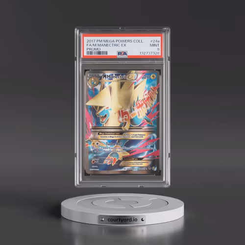 2017 Pokémon Mega Powers Collection Promo #24a M Manectric EX - Holo Full Art (PSA 9 MINT)
