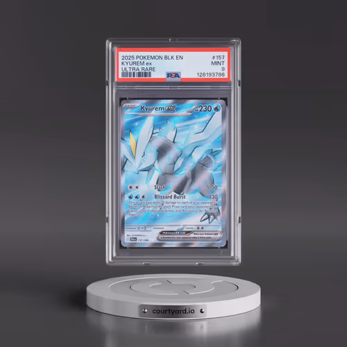 2025 Pokémon Blk EN-Black Bolt #157 Kyurem EX - Holo Ultra Rare (PSA 9 MINT)