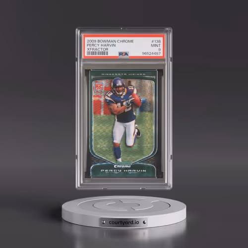 2009 Bowman Chrome #138 Percy Harvin - Xfractor (PSA 9 MINT)