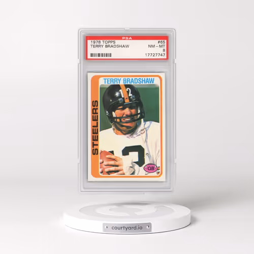 1978 Topps #65 Terry Bradshaw (PSA 8 NM-MT)