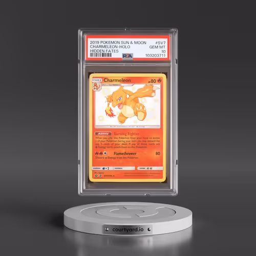2019 Pokémon Sun & Moon Hidden Fates #SV7 Charmeleon - Holo (PSA 10 GEM MINT)