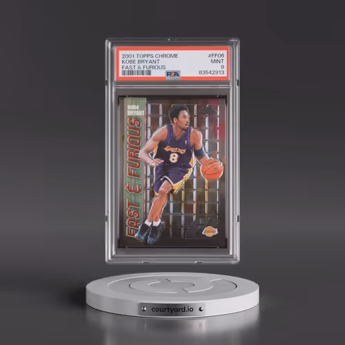 2001 Topps Chrome Fast & Furious #FF06 Kobe Bryant (PSA 9 MINT)