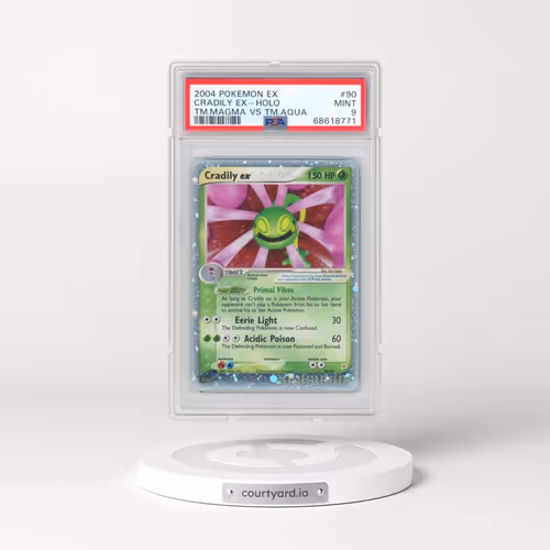 2004 Pokémon EX Team Magma VS Team Aqua #90 Cradily EX - Holo Holo (PSA 9 MINT)