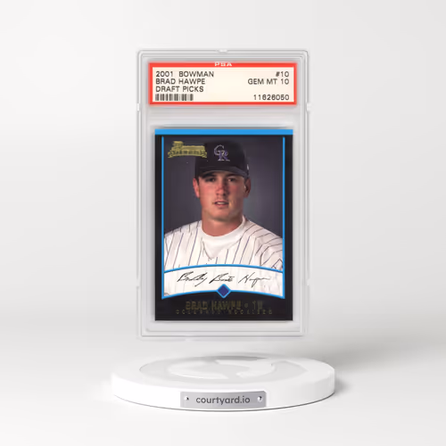 2001 Bowman Draft Picks #10 Brad Hawpe (PSA 10 GEM MINT)