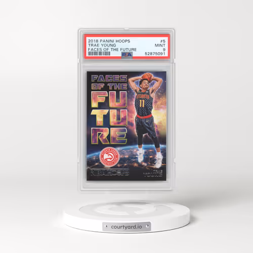 2018 Panini Hoops Faces of the Future #5 Trae Young (PSA 9 MINT)