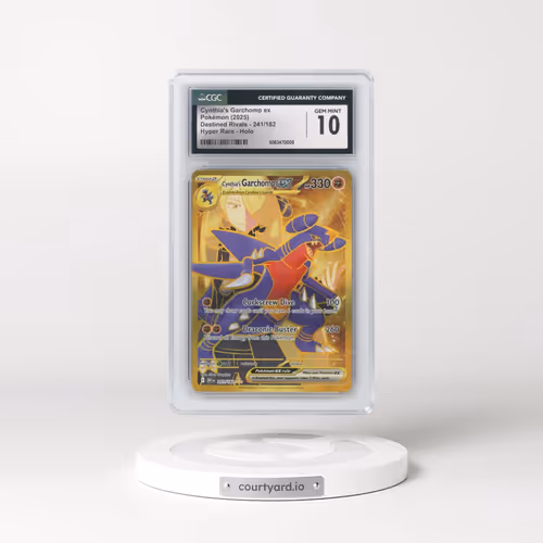2025 Pokémon Dri EN-Destined Rivals #241 Cynthia's Garchomp EX - Holo Hyper Rare (CGC 10 GEM MINT)