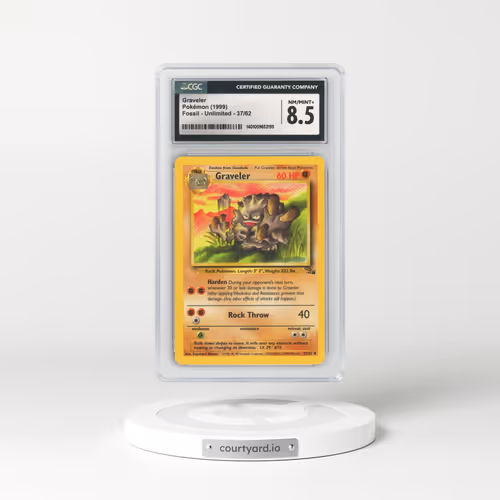 1999 Fossil #37/62 Graveler (CGC 8.5 NM-MT+)