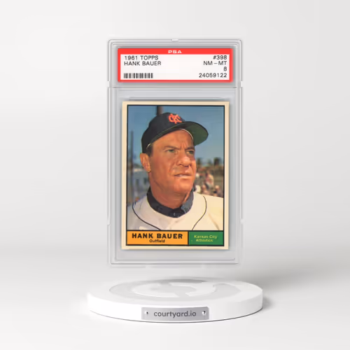 1961 Topps #398 Hank Bauer (PSA 8 NM-MT)