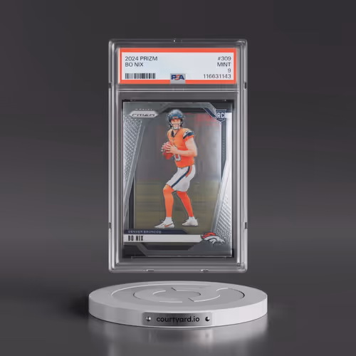 2024 Panini Prizm #309 Bo Nix (PSA 9 MINT)
